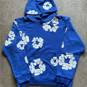 Blue Denim tears Hoodie Small